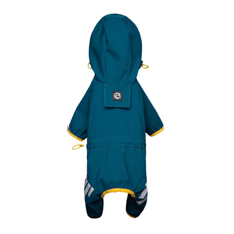 Impermeabile Riflettente Pawli™ – Antipioggia per Cani con Cappuccio