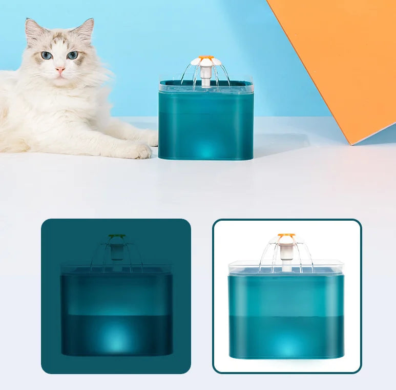 Fontanella Automatica a LED per Cani e Gatti – 2L | Pawli™