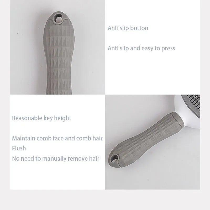 Spazzola Rimuovi Peli per Cani e Gatti – Con Pulsante Auto-Pulente