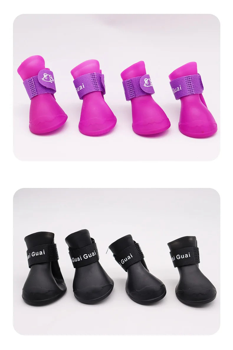 Scarpine Impermeabili Antiscivolo Pawli™ – Protezione per Zampe, Pioggia e Freddo (Set da 4)