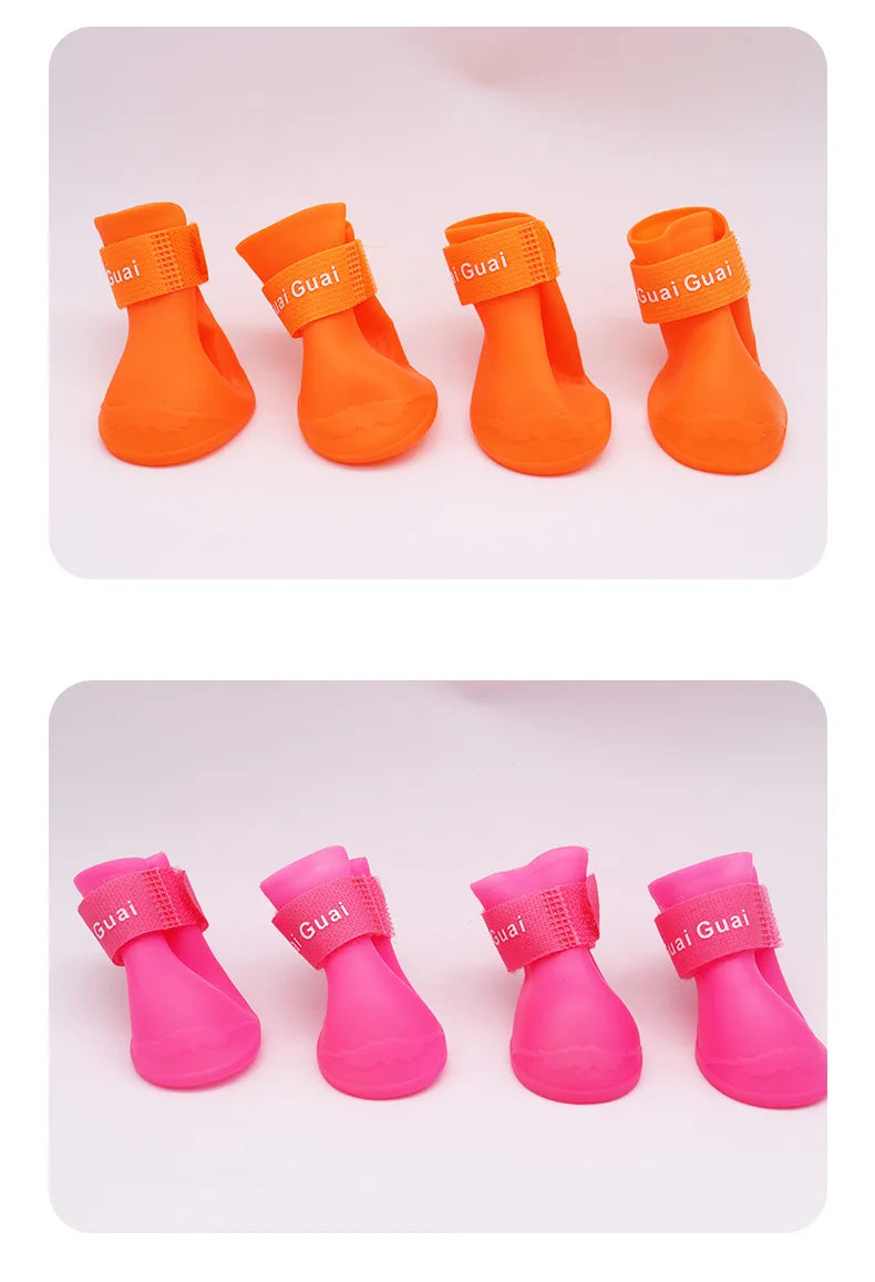Scarpine Impermeabili Antiscivolo Pawli™ – Protezione per Zampe, Pioggia e Freddo (Set da 4)