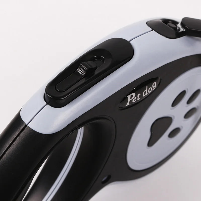 Guinzaglio Retrattile per Cani – 3m/5m con Manico Ergonomico e Design Antiscivolo