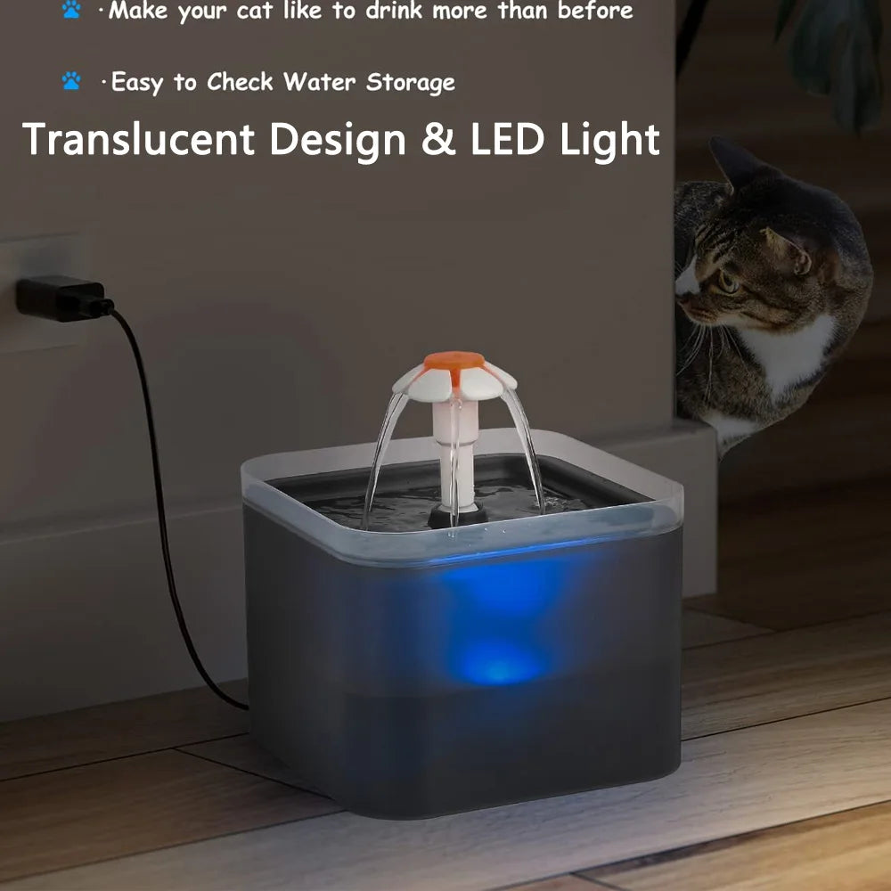 Fontanella Automatica a LED per Cani e Gatti – 2L | Pawli™