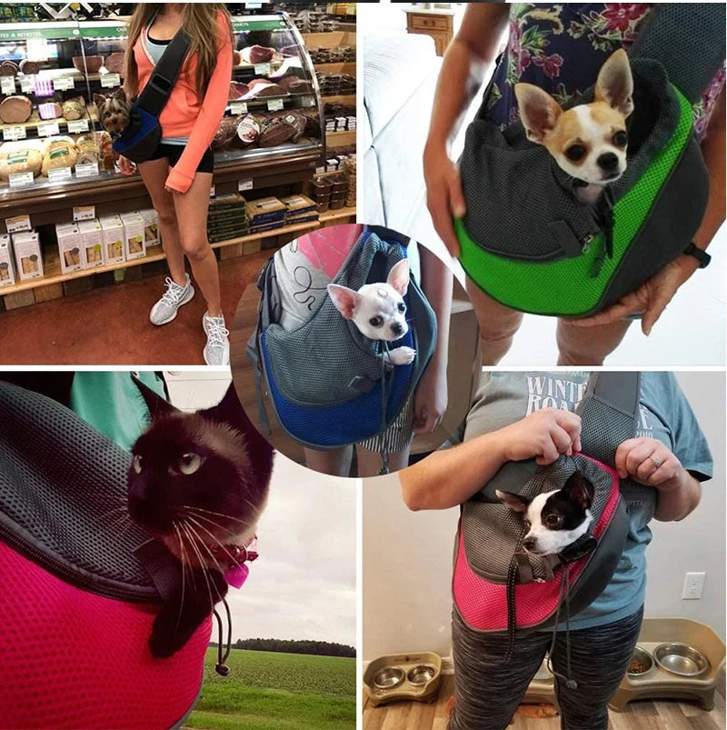 Borsa Tracolla Pawli™ per Cani e Gatti – Porta con Te il Tuo Amico Ovunque