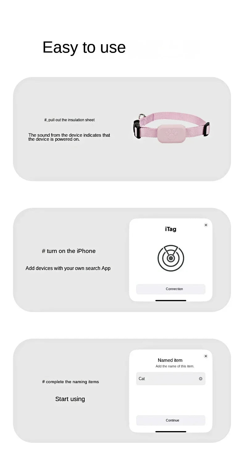 PawGuardian™ – GPS Intelligente Impermeabile per Cani e Gatti