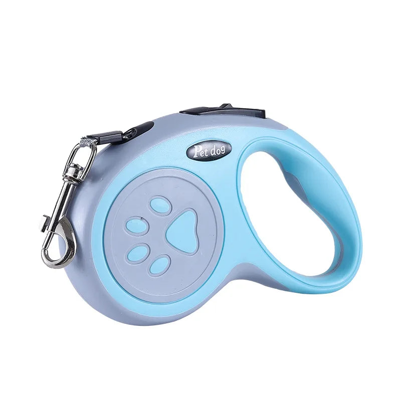 Guinzaglio Retrattile per Cani – 3m/5m con Manico Ergonomico e Design Antiscivolo