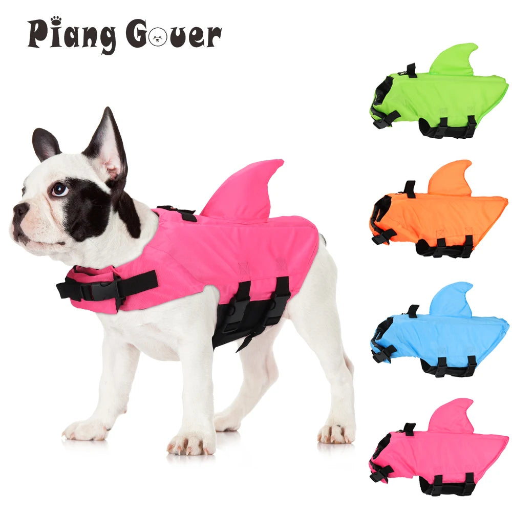 Giubbotto Salvagente Squalo per Cani 🦈 - Shark Dog Life Vest