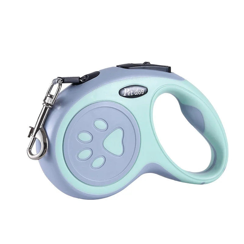 Guinzaglio Retrattile per Cani – 3m/5m con Manico Ergonomico e Design Antiscivolo